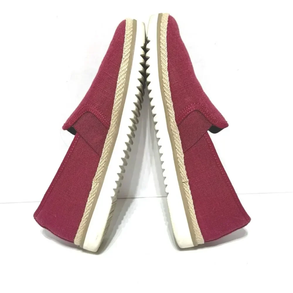 Skechers Bobs Women’s Size 7.5 Flexpadrille Slip On Canvas Shoes Rubber Sole Red - Picture 9 of 12